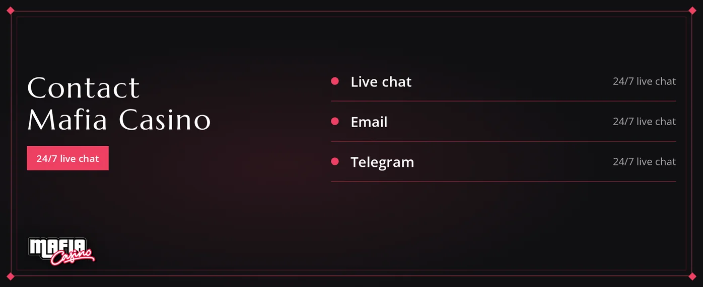 Explore casino contact channels.